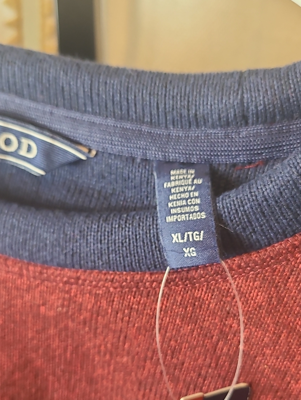 IZOD Men's Port Royal Colorback Long Sleeve Fleece Crewneck Sweatshirt XL New - Picture 3 of 4